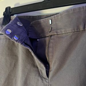 Loft Gray Crop Ankle Chino